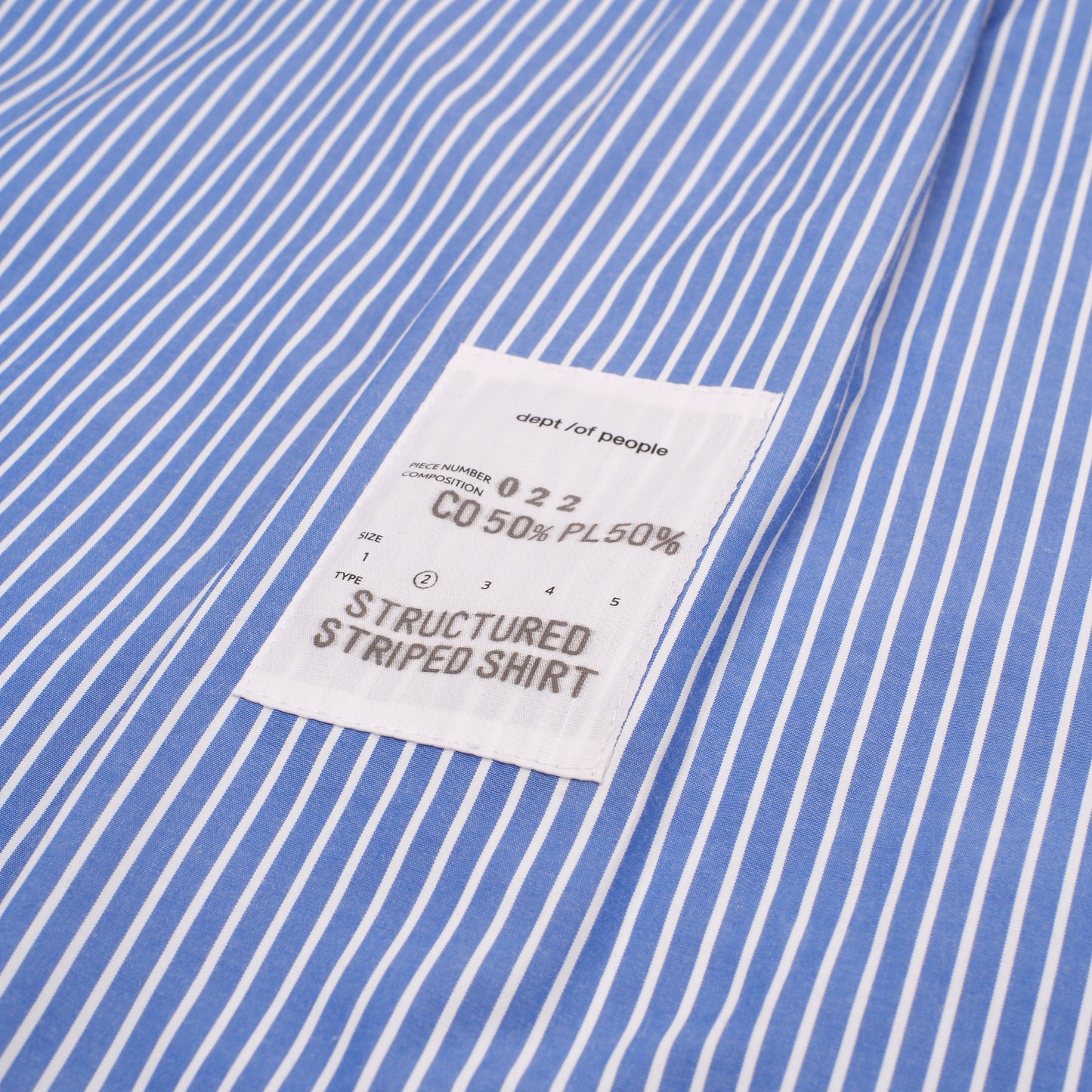 SSS 022/ STRUCTURED STRIPED SHIRT