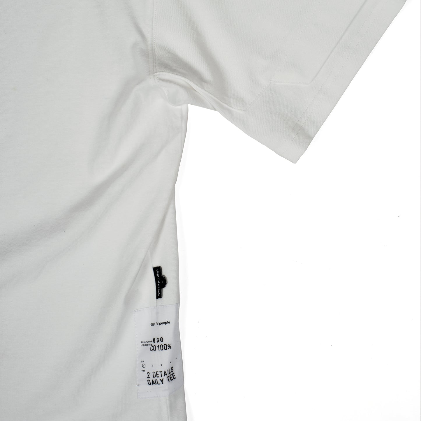 2DDT030 / 2 Details Daily Tee Black/White