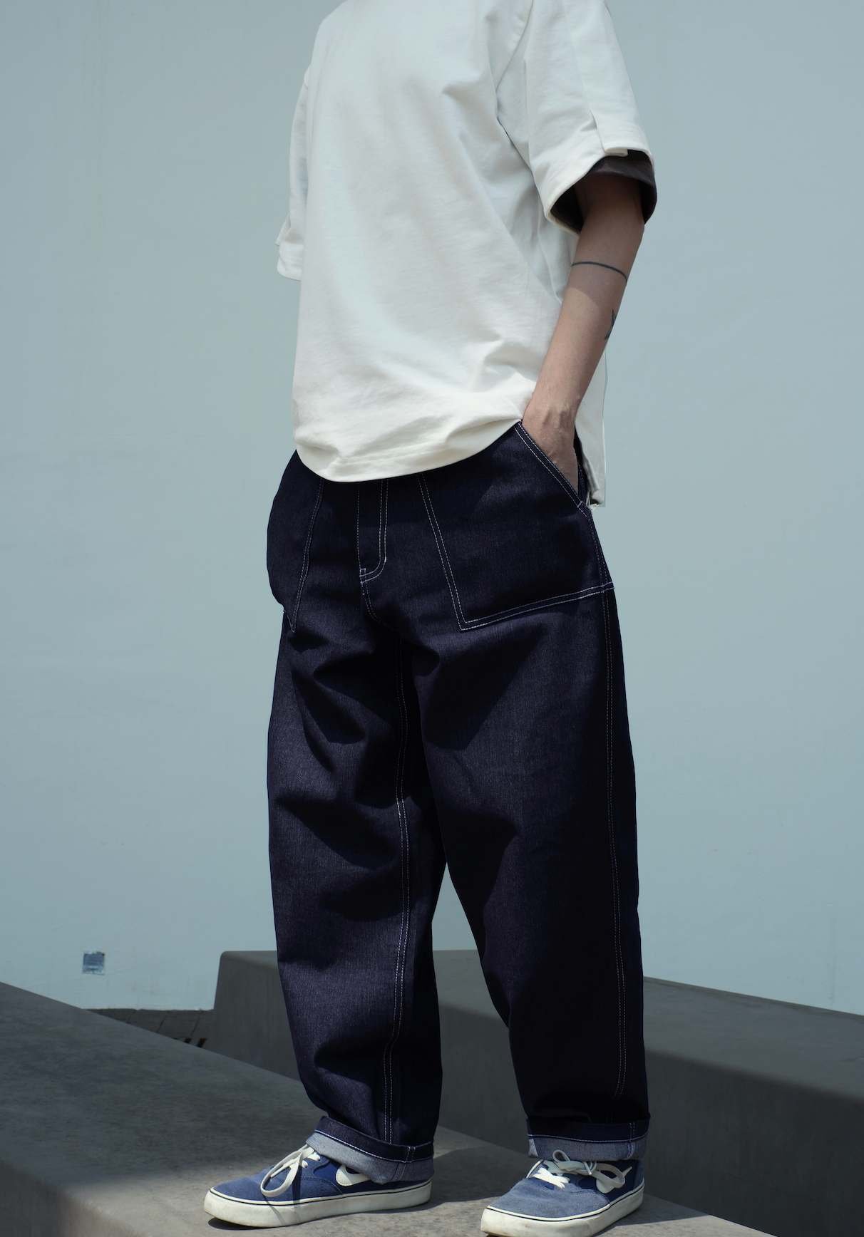 PWDJ 028/ Pocket Wide Denim jeans