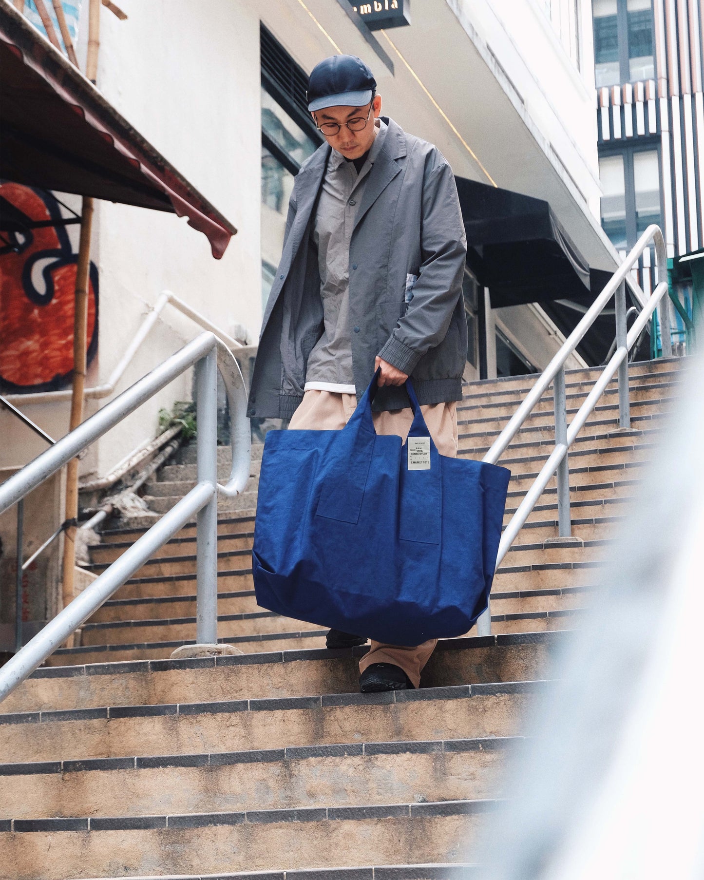 - LMT004 / Large Market Tote | Indigo