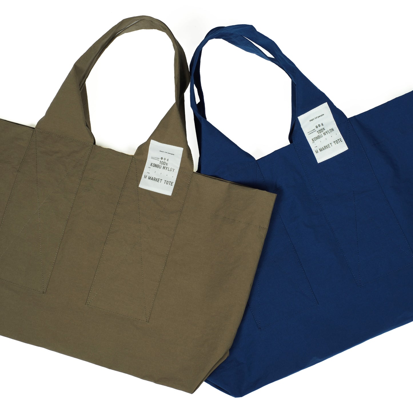 MMT004 Medium Market Tote | Indigo / Olive