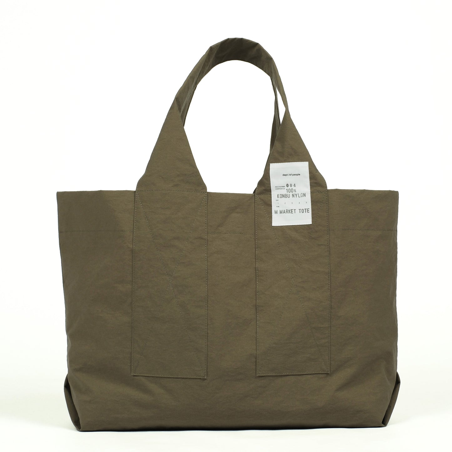 MMT004 Medium Market Tote | Indigo / Olive