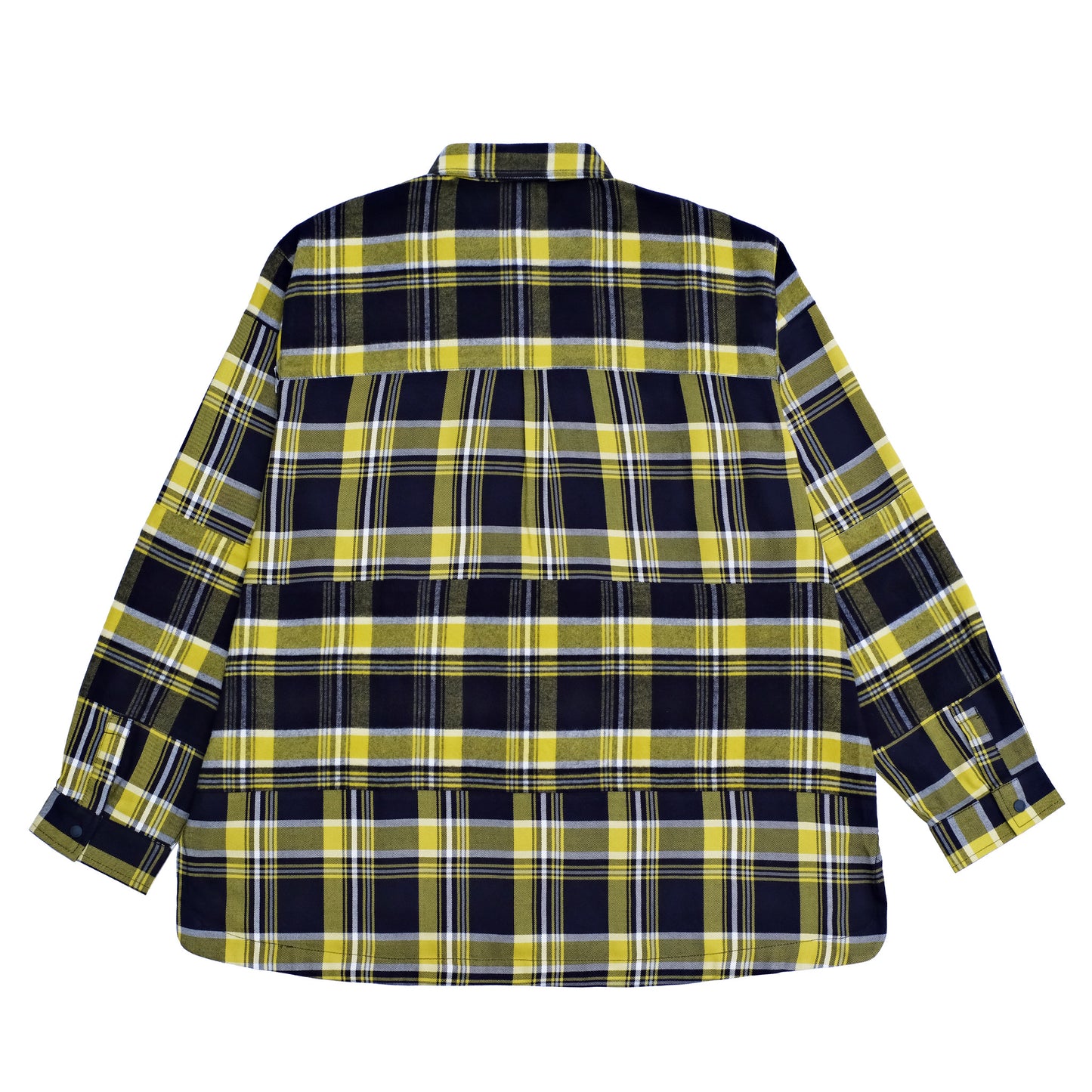 PPS037 /  Patchwork Plaid Shirt