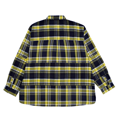 PPS037 /  Patchwork Plaid Shirt