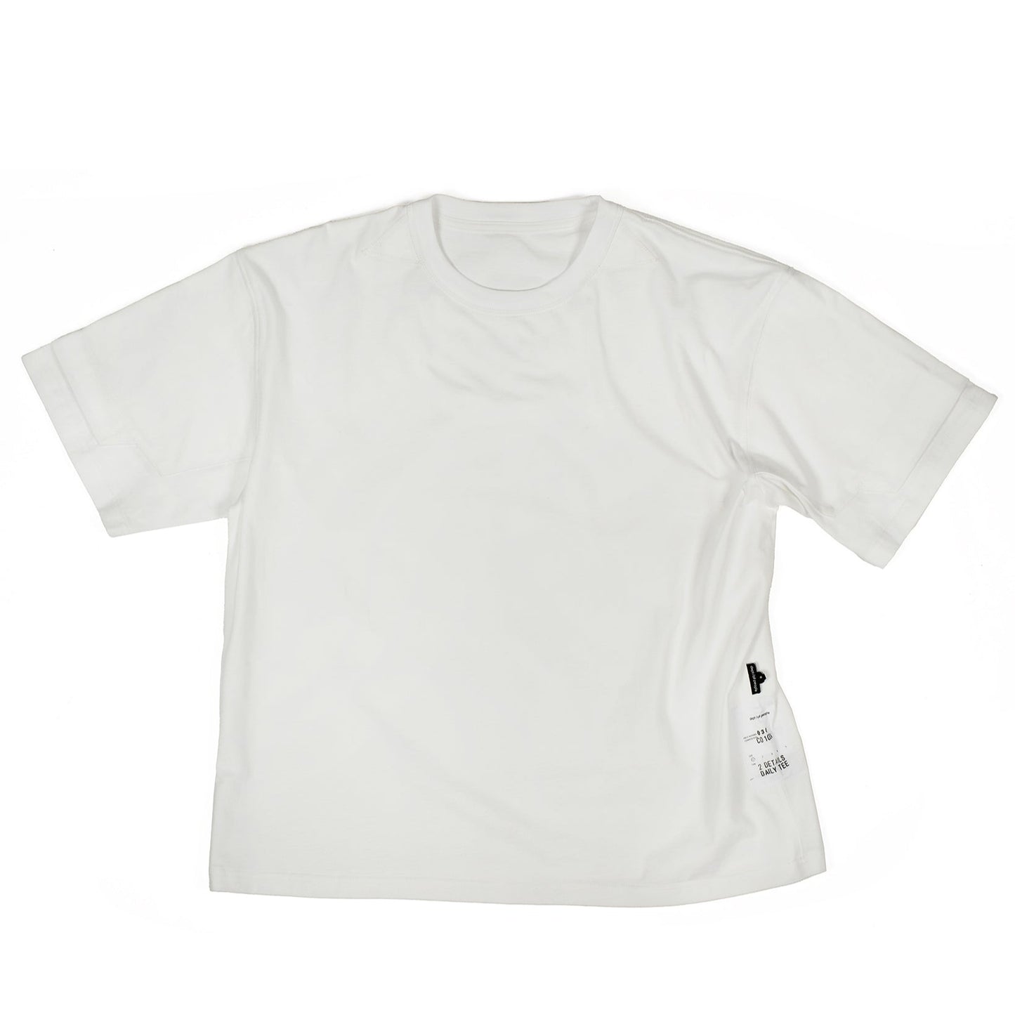 2DDT030 / 2 Details Daily Tee  Black/White