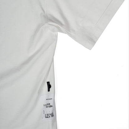 2DDT030 / 2 Details Daily Tee  Black/White