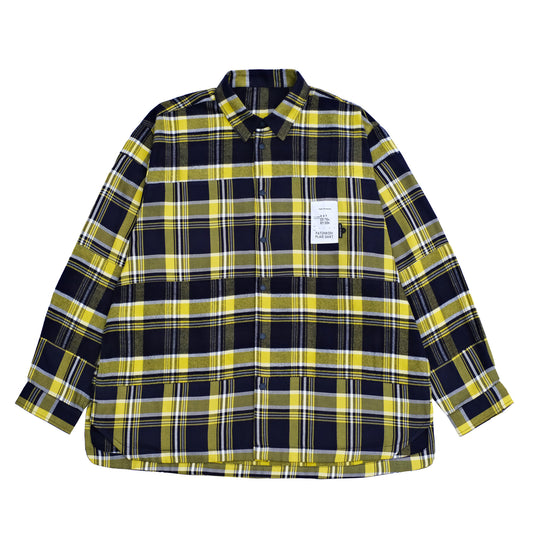 PPS037 /  Patchwork Plaid Shirt