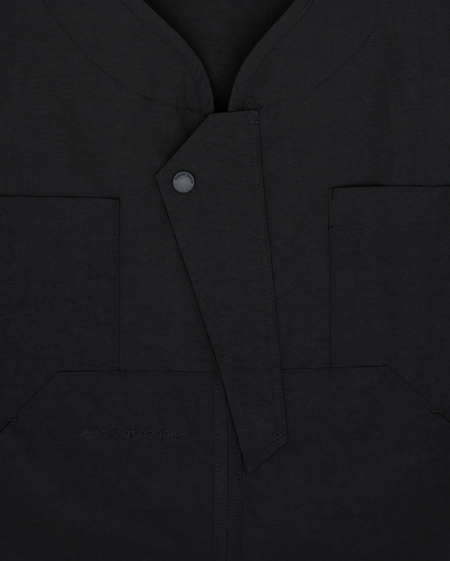 CAUJ041 / Collarless Asym Utility Jacket