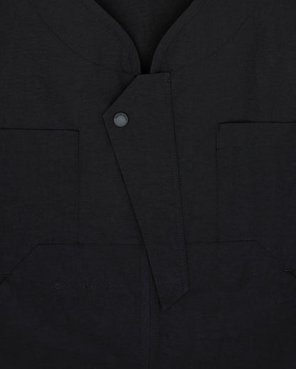 CAUJ041 / Collarless Asym Utility Jacket