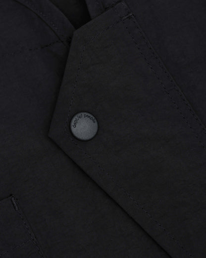 CAUJ041 / Collarless Asym Utility Jacket