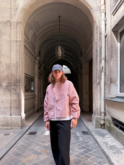 - CAUJ041 / Collarless Asym Utility Jacket