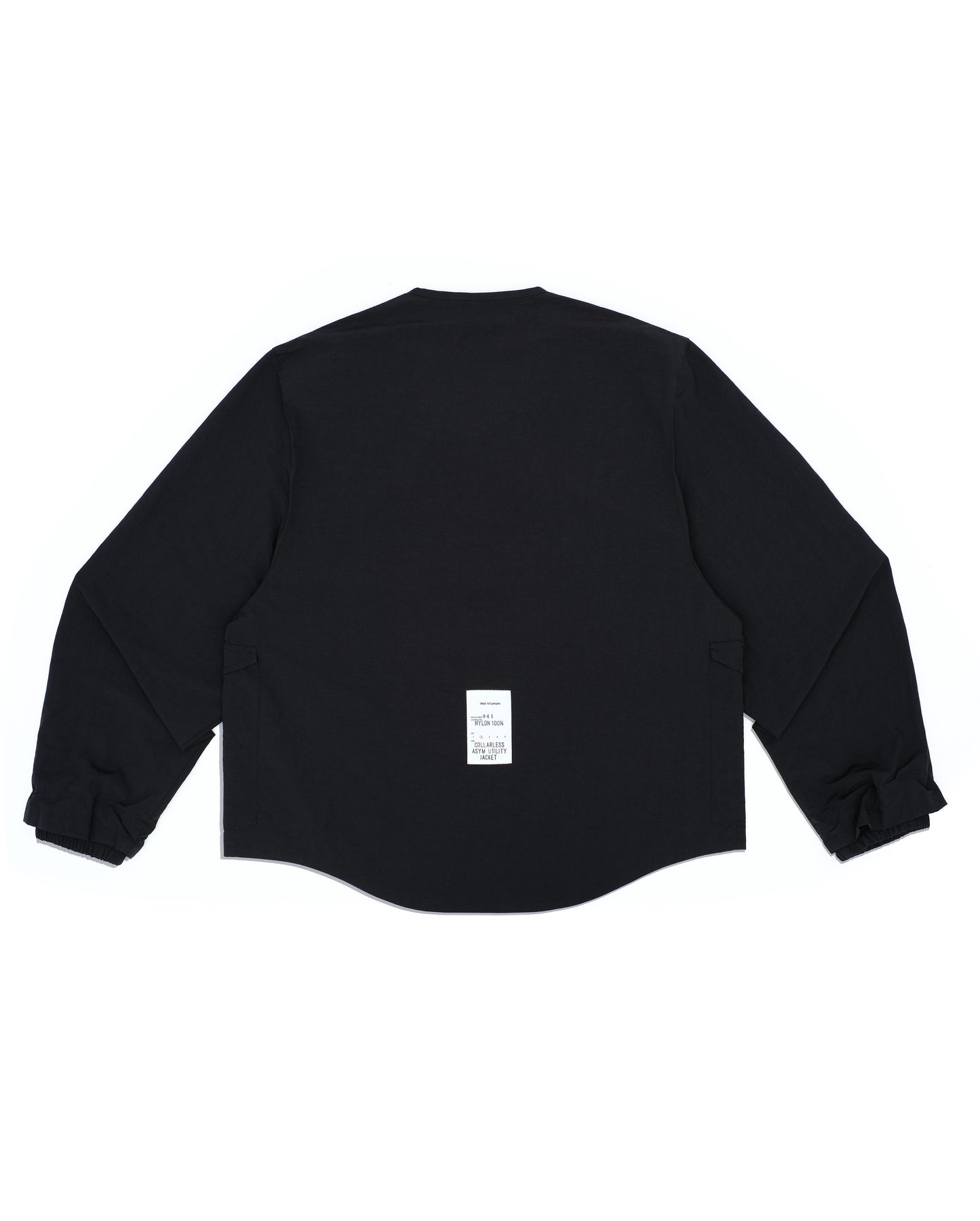 CAUJ041 / Collarless Asym Utility Jacket