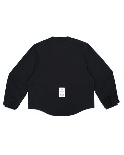 CAUJ041 / Collarless Asym Utility Jacket