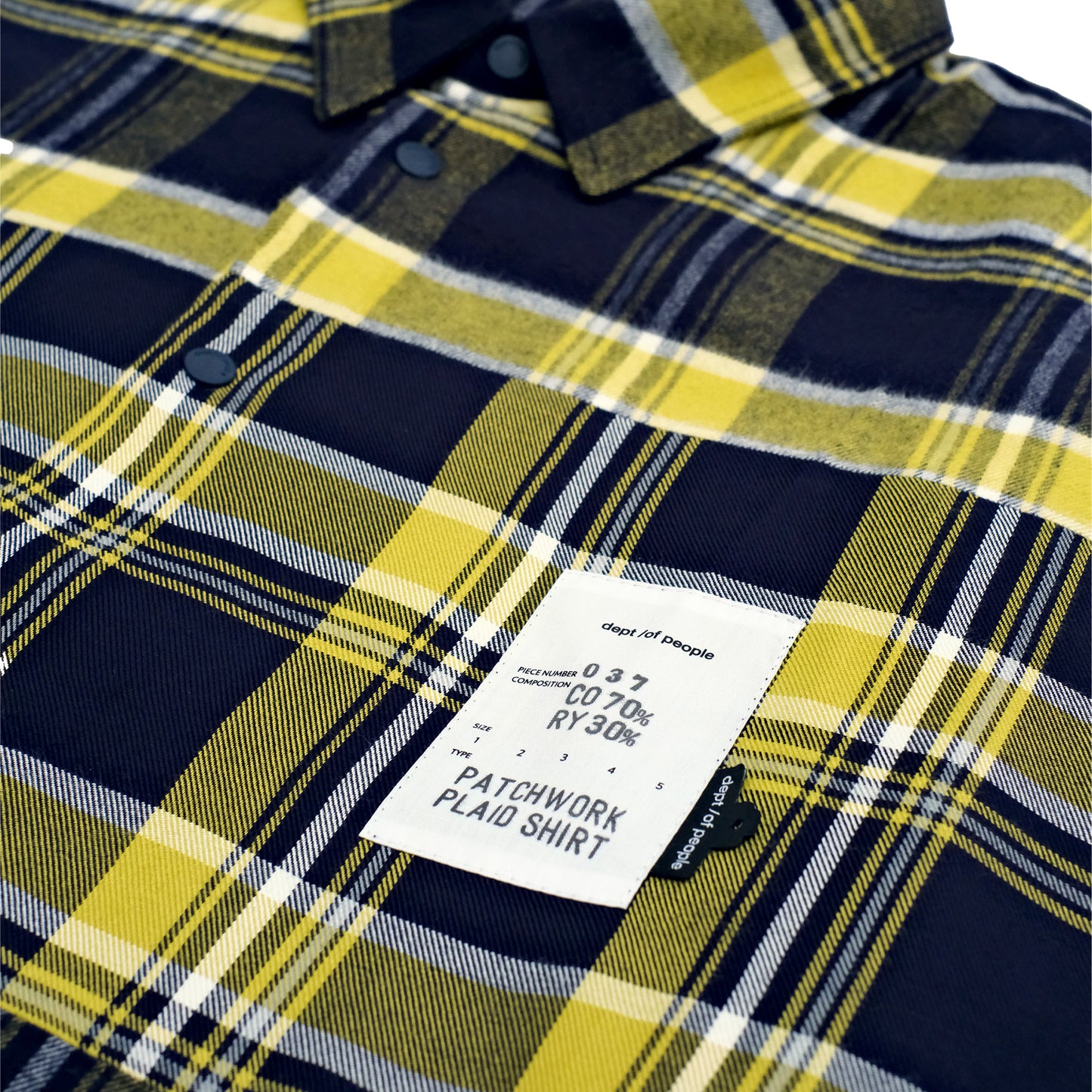 PPS037 /  Patchwork Plaid Shirt