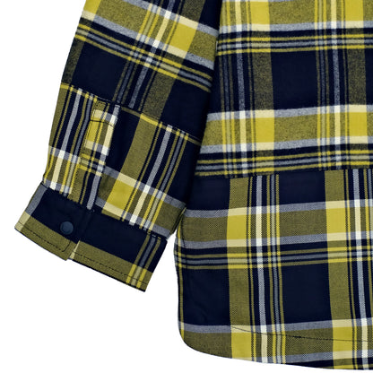 PPS037 /  Patchwork Plaid Shirt
